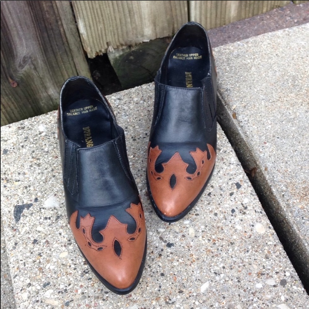 Durango Leather Western black & brown booties